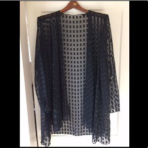 Boxy sheer jacket/gown